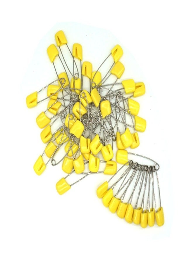 GTONEE Baby Safety Pins Secure Clips for Fastening Baby Clothes Diaper Napkins 50pcs 60PCS 30PCS (Yellow, 50 pcs) - Image 2